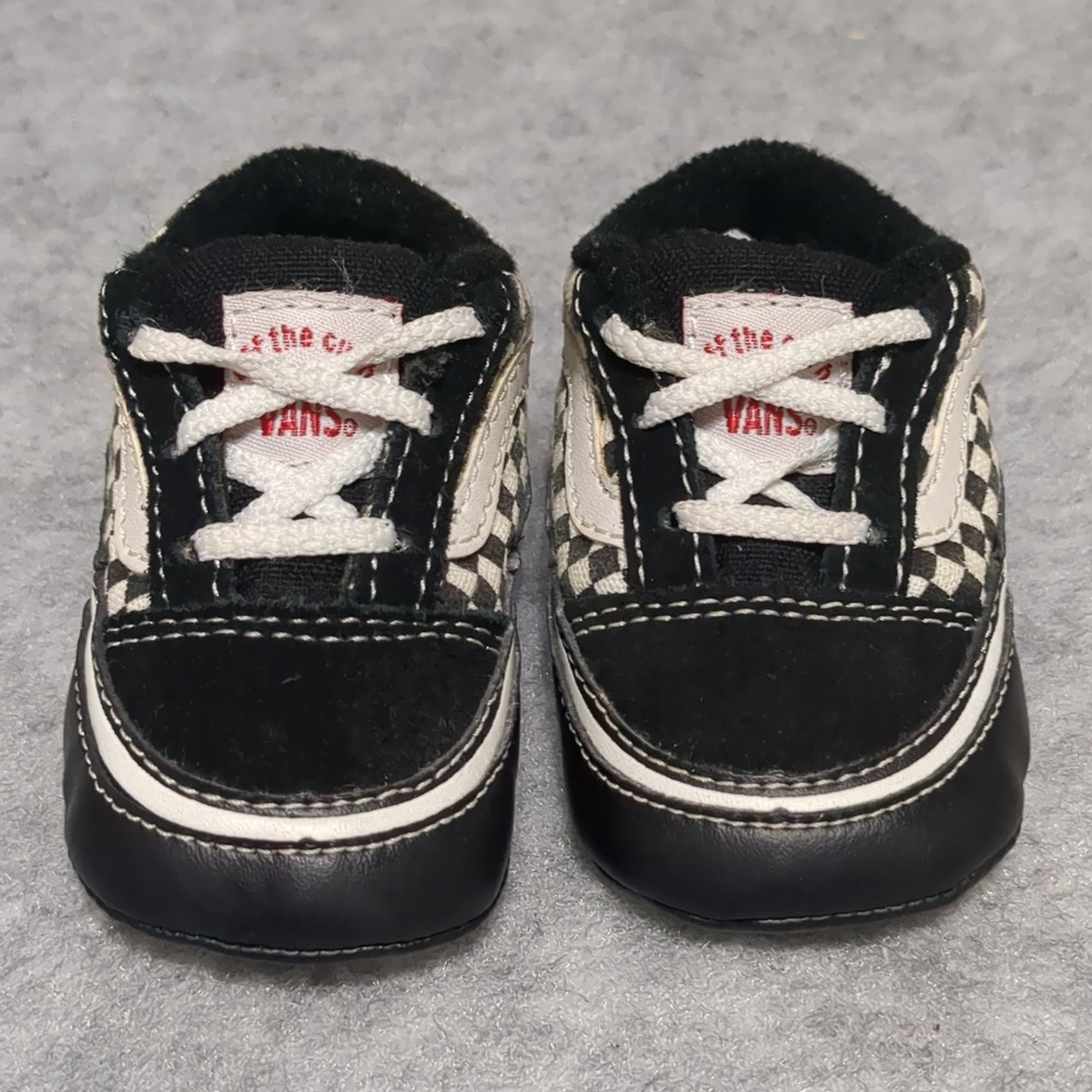 Vans Old Skool Checkerboard Infant Soft Slip On Shoes Size 2 - Picture 2 of 8